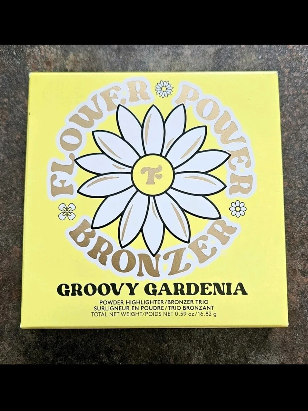 Trixie Cosmetics Flower Power Groovy Gardenia Highlighter Bronzer Trio .59oz NIB